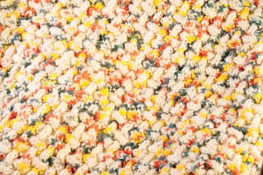 Arka plan el örgü. Seçici odak