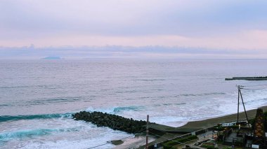 Deniz ve okyanusun güzel manzarası, Atagawa Izu