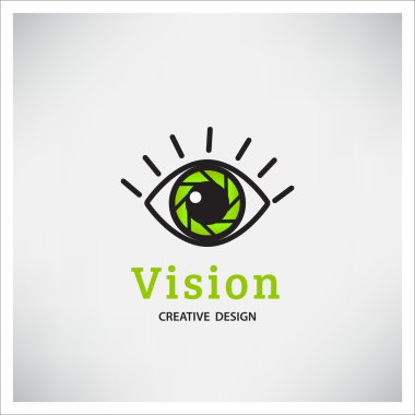 Yeşil göz Logo vizyon