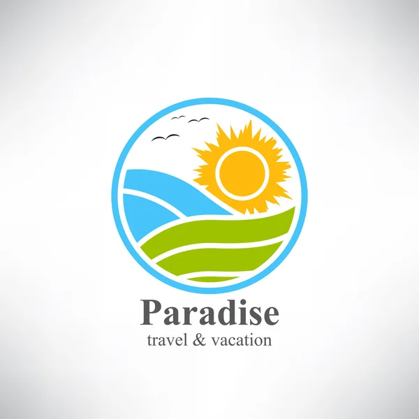 Paradiso — Vettoriale Stock