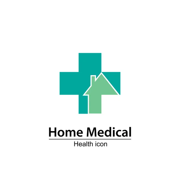 Σπίτι ιατρική σύμβολο — Διανυσματικό Αρχείο