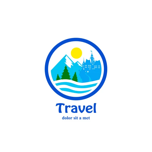 Ikone für die Tourismusbranche — Stockvektor