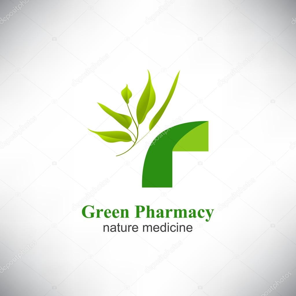 Farmacia verde. Médico Cruz verde — Vector de stock Farmacia verde. Médico Cruz verde — Vector de stock