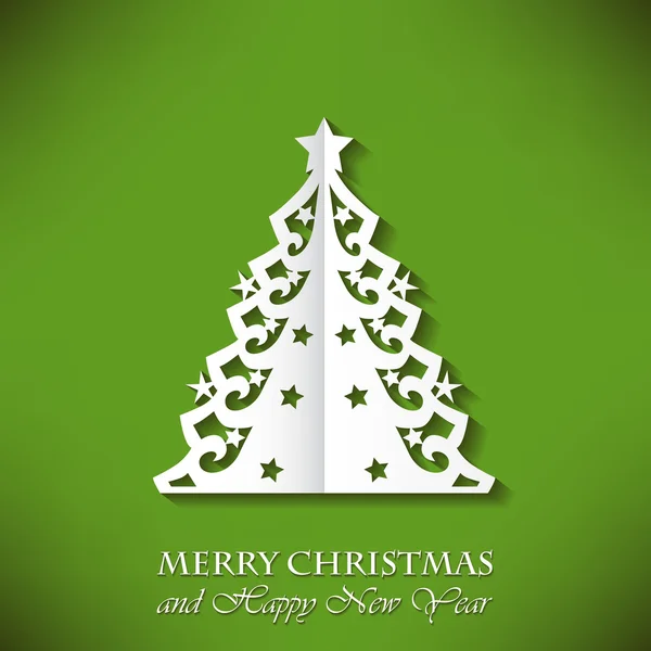 Noel ağacı Noel tebrik kartı