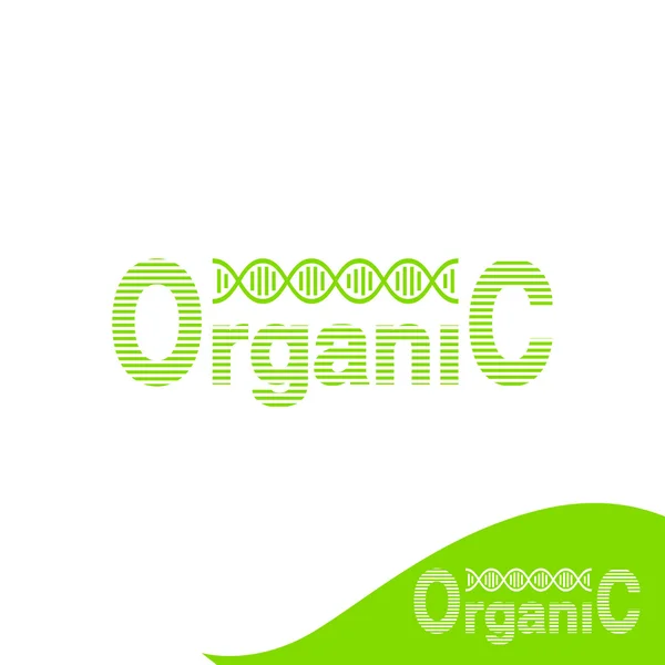 Diseño del logotipo orgánico. Vector — Archivo Imágenes Vectoriales