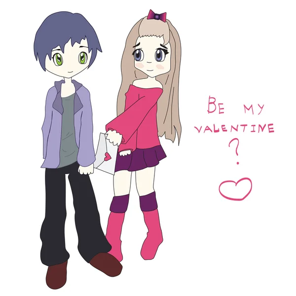 Vektorgrafiken Couple Anime Vektorbilder Couple Anime Depositphotos
