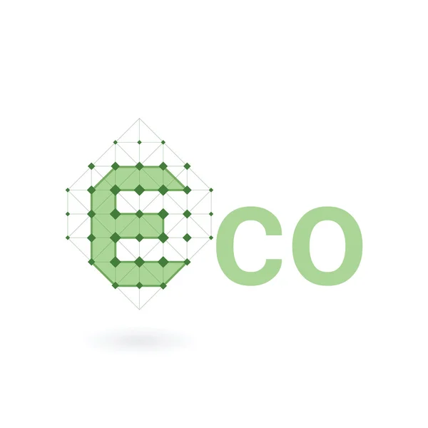 Logotipo inteligente Eco. Conceito ecológico — Vetor de Stock