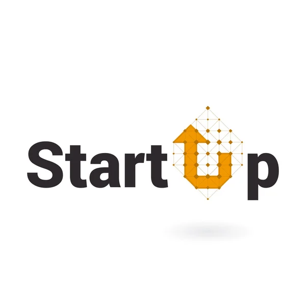 Start-up-Logo. Geschäftsintelligentes Konzept. — Stockvektor