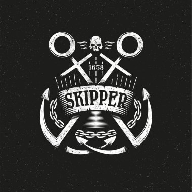 Denizci grunge logosu