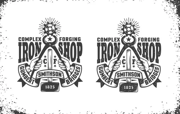 Smithy, logo del laboratorio — Vettoriale Stock