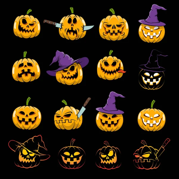 Calabaza de dibujos animados para Halloween — Archivo Imágenes Vectoriales