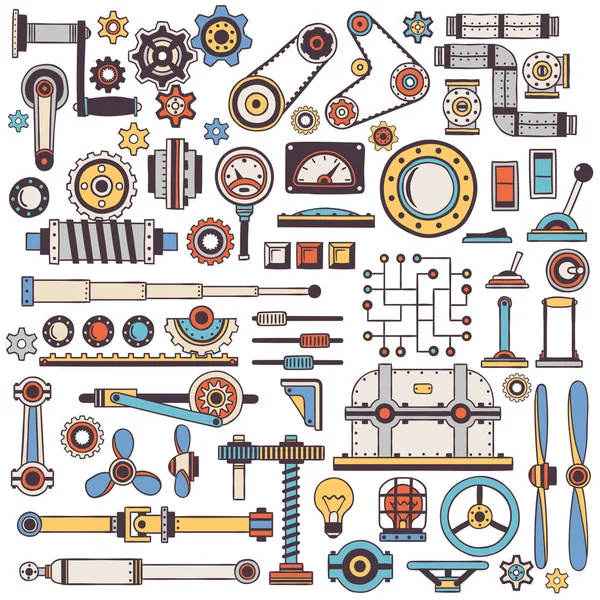 Parties de machines à duper — Image vectorielle