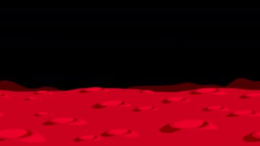 Mars landscape with craters
