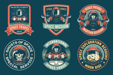 Uzay adamı rozeti klasik seti