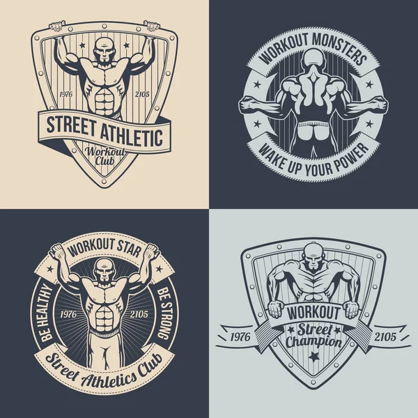 Logos Sokak Spor Kulübü — Stok Vektör