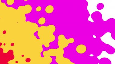 Çoklu renkli sıvı sıçraması.