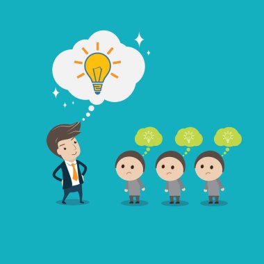 işadamı ile yaratıcı fikir