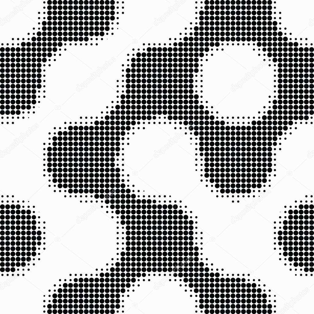 Seamless  abstract halftone dot vector