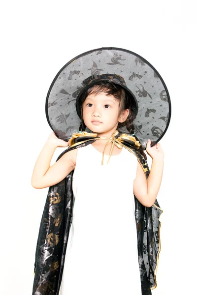 Little girl in Halloween dress — Stock Photo, Image