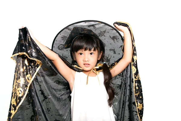 Bambina in abito di Halloween — Foto Stock