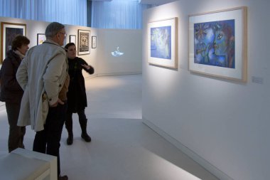 Menton, Fransa Ziyaretçileri Jean Cocteau Müzesi Koleksiyonu Severin Wunderman.