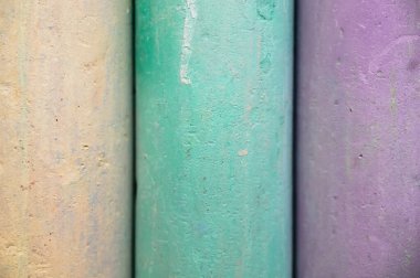 Tebeşir dokusu çok renkli beyaz, pembe, mavi, sarı, açgözlülük çizmek için