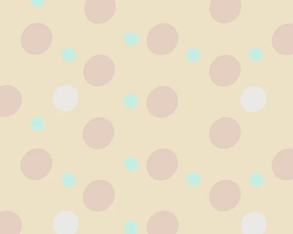 Delikatny nadruk z różowymi i niebieskimi kółkami na beżowym tle dla akcesoriów dla dzieci, tekstyliów — Zdjęcie stockowe