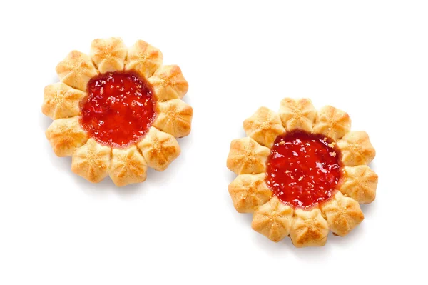 Печенье с праздничными ягодами — стоковое фото