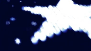 ABD bayrağı dalgalanan dijital noktalar hareket tasarımı. Bağımsızlık Günü modern arka plan. Şirket konsepti Amerikan bayrağı. Yakınlaştır.