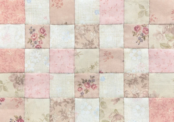 Patchwork quilt, Basis patroon vierkant — Stockfoto