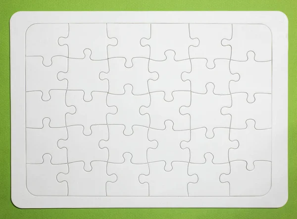 A Blank template of the actual puzzle with cutting patterns, landscape orientation. The pieces are easy to separate. to integrate images.