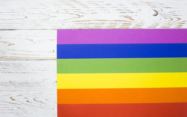 Flaga Lesbijska Gejowska Biseksualna Transgenderowa Tęczowa Flaga Organizacji Lgbt Białej — Zdjęcie stockowe