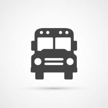 Trendy düz veri yolu simgesi. Vektör