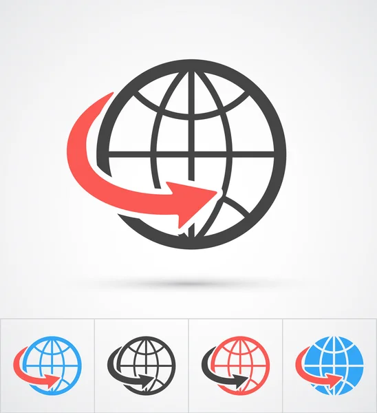 Ok renkli ve siyah simgesi olan son moda dünya