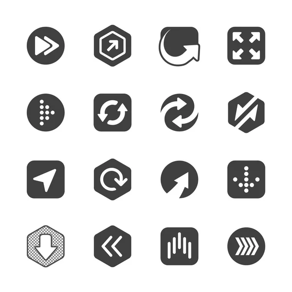 Ok işareti paketi üzerinde beyaz izole. Vektör