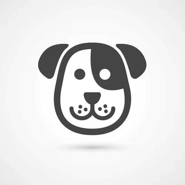 Aranyos kutya ikonra. Vector design elem — Stock Vector