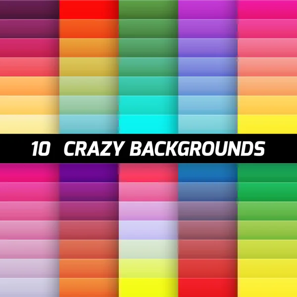 Crazy gradient background pack. Vector element — Stock Vector