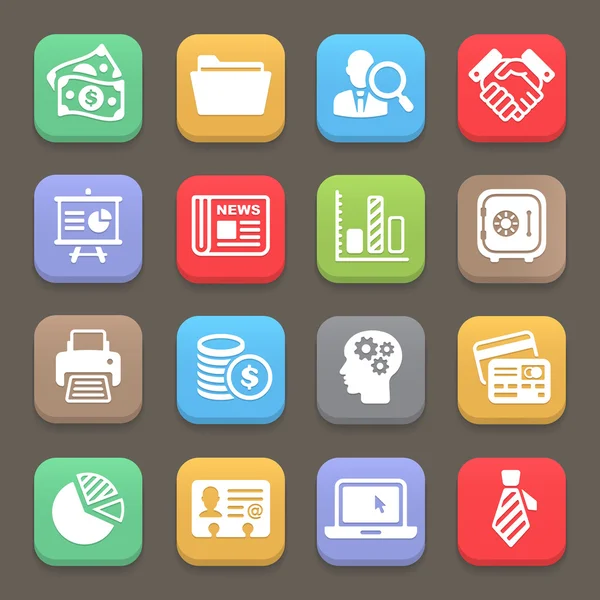 Web, mobil iş ve Finans simgesi. Vektör