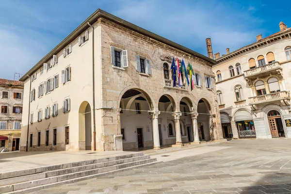 Palazzo comunale gotico - Pola, Istria, Croazia — Foto Stock