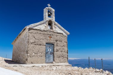 Şapel üzerinde St.George dağ-Biokovo, Hırvatistan