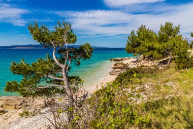 Kıyı şeridi Makarska Riviera - Makarska, Hırvatistan