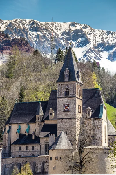 Igreja Gótica St Oswald- Eisenerz, Estíria, Áustria — Fotografia de Stock