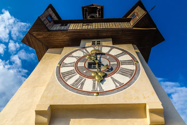 Dettaglio della Torre dell'Orologio - Graz, Stiria, Austria — Foto Stock