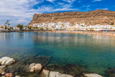 Puerto de Mogan, Gran Canaria, İspanya içinde Beach
