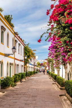 Dar sokak - Puerto de Mogan, Gran Canaria, İspanya
