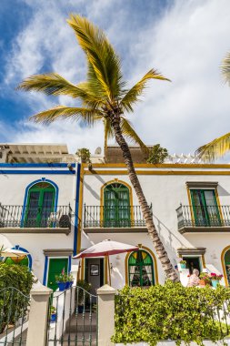 Tipik ev-Puerto de Mogan, Gran Canaria, İspanya