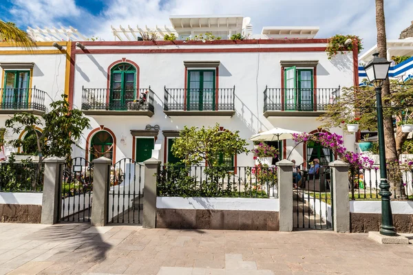 Typický dům-Puerto de Mogan, Gran Canaria, Španělsko — Stock fotografie