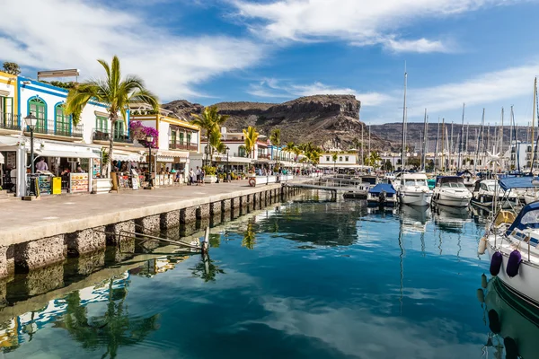 Hamnen i Puerto de Mogan, Gran Canaria, Spanien — Stockfoto