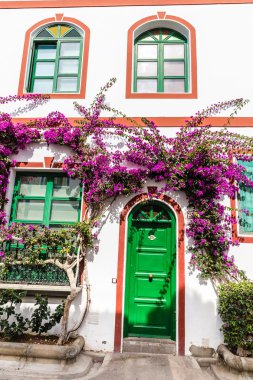 Tipik ev-Puerto de Mogan, Gran Canaria, İspanya