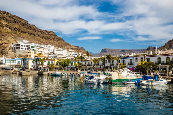 Porto em Puerto de Mogan, Gran Canaria, Espanha — Fotografia de Stock